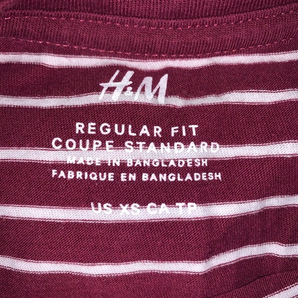 5/$35💥H&M Big Boys Striped Tee - Picture 2 of 3